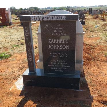 NOVEMBER Zakhele Johnson 1972-2011