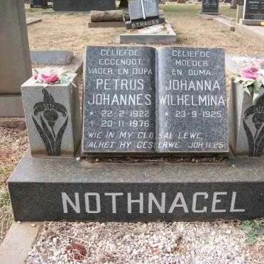 NOTHNAGEL Petrus Johannes 1922-1976 &amp; Johanna Wilhelmina 1925-