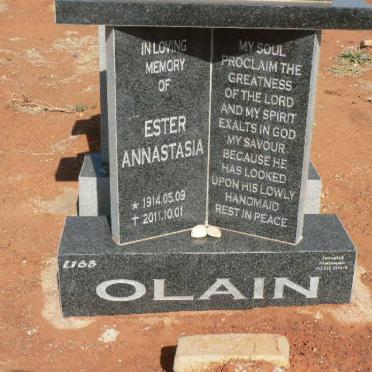 OLAIN Ester Annastasia 1914-2011