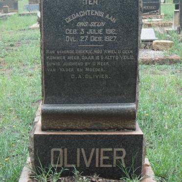 OLIVIER Drikkie 1912-1927