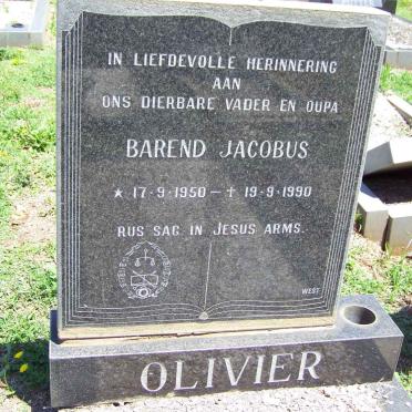 OLIVIER Barend Jacobus 1950-1990