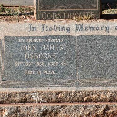 OSBORNE John James -1956 :: AUSTIN May Janey nee OSBORNE 1921-1991