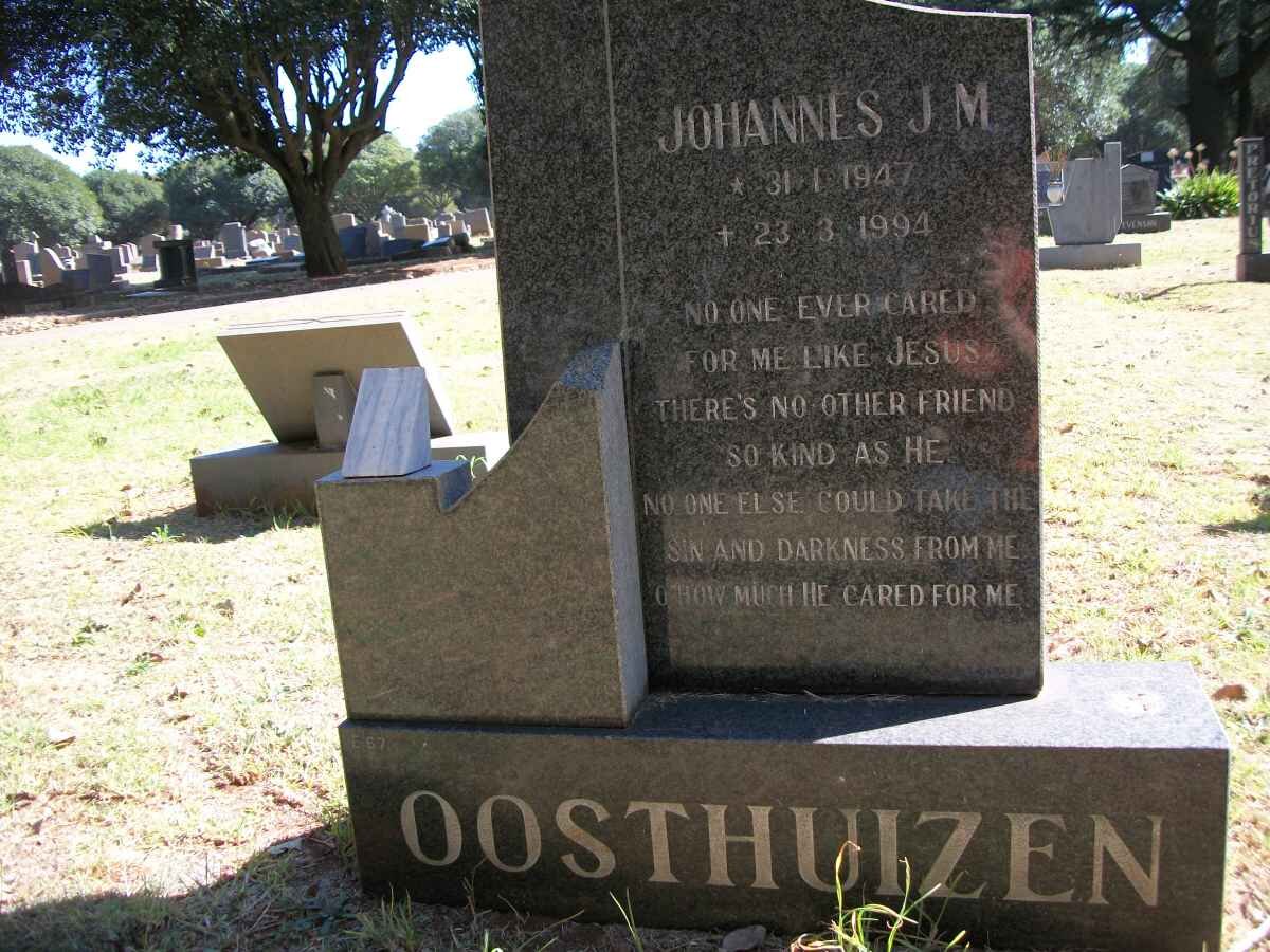 OOSTHUIZEN Johannes J.M. 1947-1994