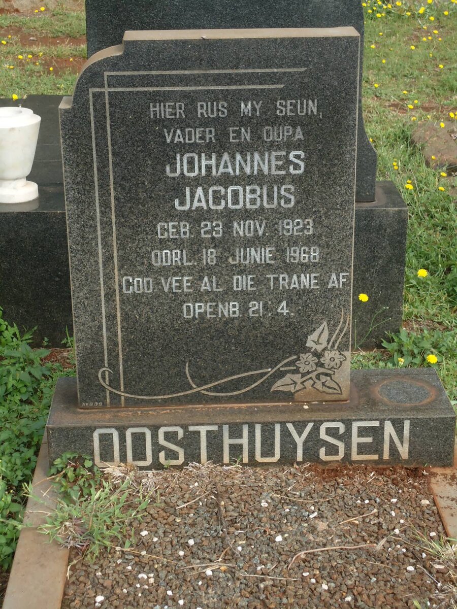 OOSTHUYSEN Johannes Jacobus 1923-1968