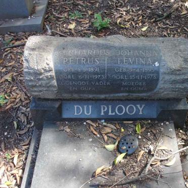 PLOOY Gerhardus Petrus, du 1891-1973 &amp; Johanna Levina 1895-1978