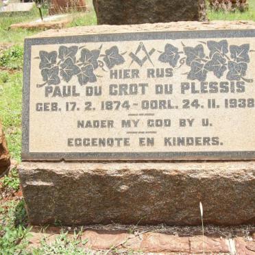 PLESSIS Paul du Grot, du 1874-1938