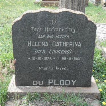 PLOOY Helena Catherina, du nee LOURENS 1877-1958