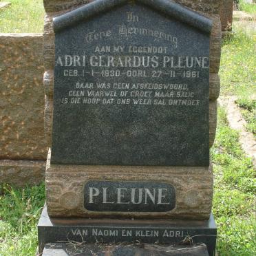 PLEUNE Adri Gerardus 1930-1961