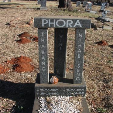 PHORA Thabang 1980-1980 :: PHORA Nthabiseng 1980-1981