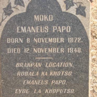 PAPO Emaneus 1872-1948