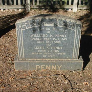 PENNY Williard H. -1949 &amp; Lizzie K. 1888-1936 