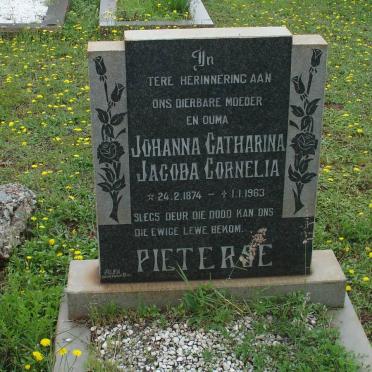 PIETERSE Johanna Catharina Jacoba Cornelia 1874-1963