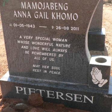 PIETERSEN Mamojabeng Anna Gail Khomo 1943-2011
