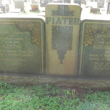 PIATER Gustav 1867-1950 &amp; Margaretha Elizabeth ENGELBRECHT 1875-1963