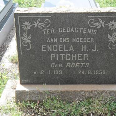 PITCHER Engela H.J. nee ROETS 1891-1959