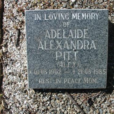 PITT William 1899-1964 &amp; Adelaide Alexandra 1902-1985