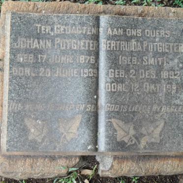 POTGIETER Johann 1876-1939 &amp; Gertruida SMIT 1892-1989
