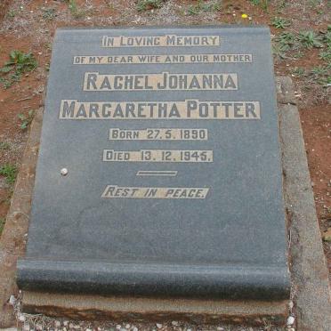POTTER Rachel Johanna Margaretha 1890-1945