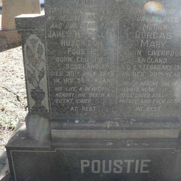 POUSTIE James McCallum Hutchison -1945 &amp; Dorcas Mary -1961