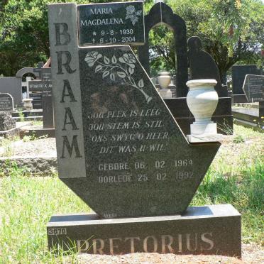 PRETORIUS Braam 1964-1992 :: PRETORIUS Maria Magdalena 1930-2004