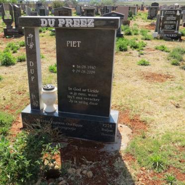 PREEZ Piet, du 1940-2009