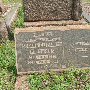 PRETORIUS Susara Elizabeth 1880-1954