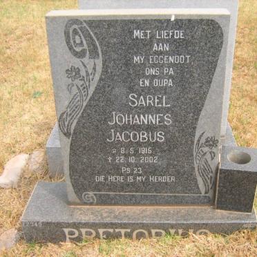 PRETORIUS Sarel Johannes Jacobus 1915-2002