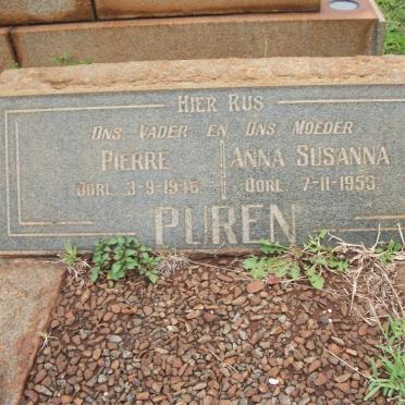 PUREN Pierre -1946 &amp; Anna Susanna -1953