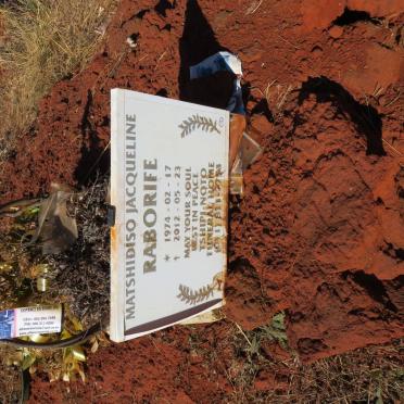 RABORIFE Matshidiso Jacqueline 1974-2012