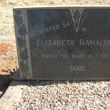 RAMALOPE Elizabeth -1967