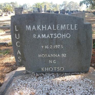 RAMATSOHO Lucas Makhalemele -1973