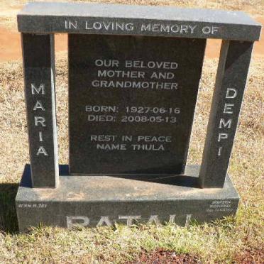 RATAU Maria Dempi 1927-2008