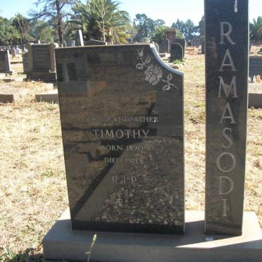 RAMASODI Timothy 1890-1970