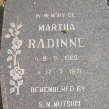 RADINNE Martha 1923-1971