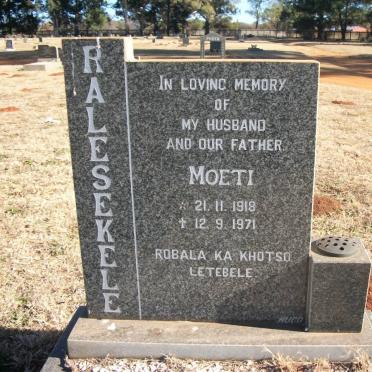 RALESEKELE Moeti 1918-1971
