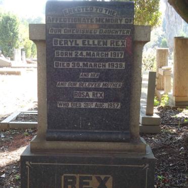 REX Beryl Ellen 1917-1939 :: REX Rosa -1957