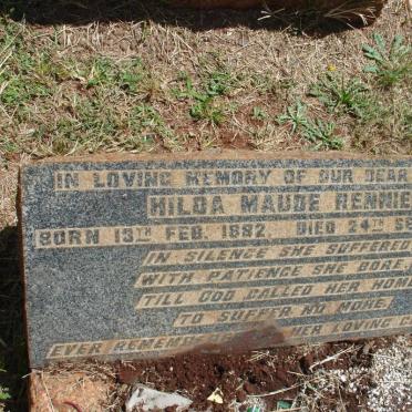 RENNIE Hilda Maude 1882-1942