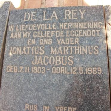 REY Ignatius Marthinus Jacobus, de la 1903-1969