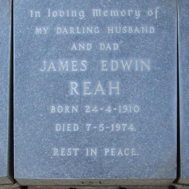 REAH James Edwin 1910-1974