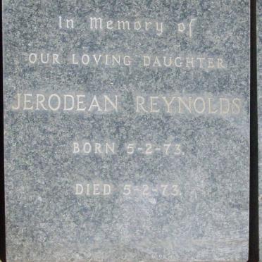 REYNOLDS Jerodean 1973-1973