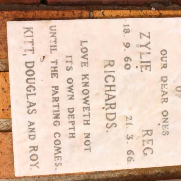 RICHARD Reg -1966 &amp; Zylie -1960