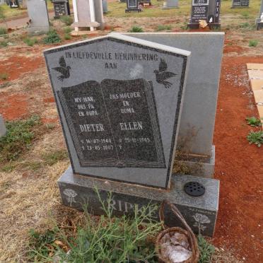 RIPKE Dieter 1940-2007 &amp; Ellen 1945-