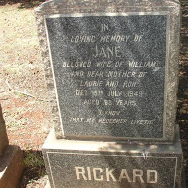 RICKARD Jane -1949