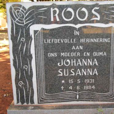ROOS Johanna Susanna 1931-1984