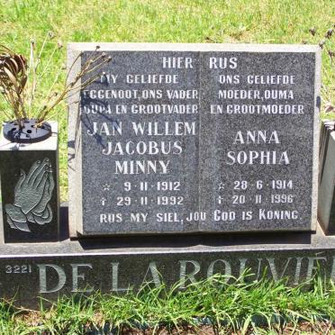 ROUVIERE Jan Willem Jacobus Minny, de la 1912-1992 &amp; Anna Sophia 1914-1996