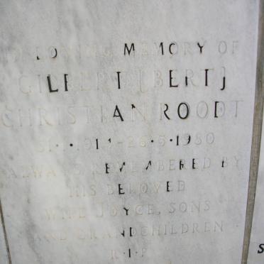 ROODT Gilbert Christian 1914-1980