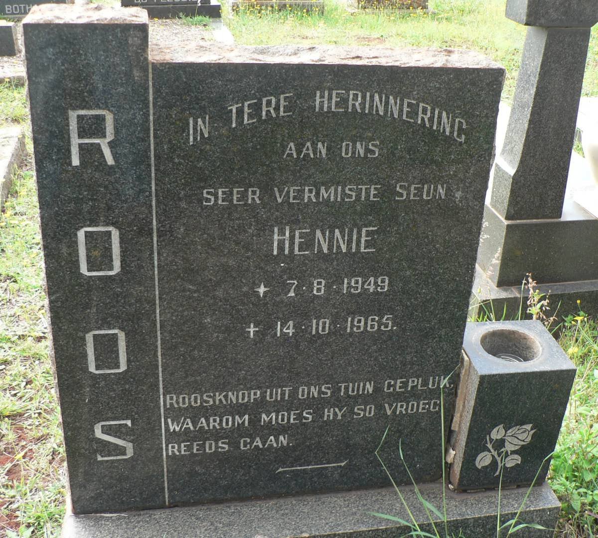 ROOS Hennie 1949-1965