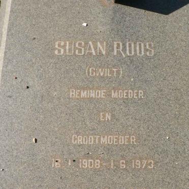 ROOS Susan nee GWILT 1908-1973