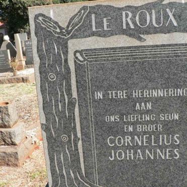 ROUX Cornelius Johannes, le 