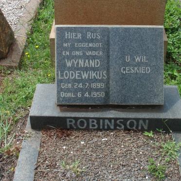 ROBINSON Wynand Lodewikus 1899-1950